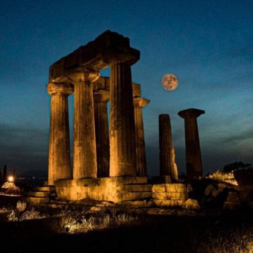 Aνεξάρτητη Παραδοσιακή Πέτρινη Κατοικία Corinth Exteriör bild